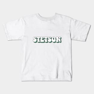 stetson lettering Kids T-Shirt